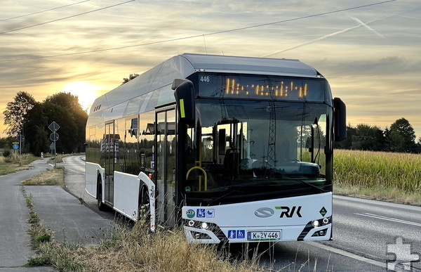 Hier ein RVK-Wasserstoffbus des Herstellers Solaris. In Zukunft will das Verkehrsunternehmen viele seiner Busse auf Wasserstoff und Batterieelektrik umrüsten. Foto: Regionalverkehr Köln GmbH/pp/Agentur ProfiPress