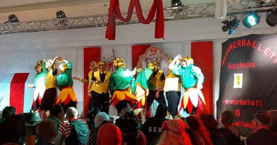 Das Männerballett Holzheim begeisterte bei der Sitzung des Festausschusses Mechernicher Karneval mit einem grazilen Tanz in Bienenkostümen. Foto: privat/pp/Agentur ProfiPress