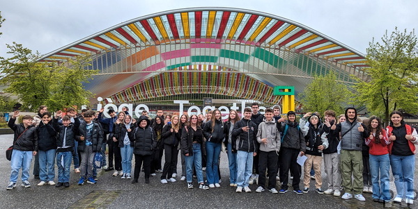 Schülerinnen und Schüler der Wahlpflichtkurse Französisch der Mechernicher Gesamtschule bei ihrer Exkursion in Lüttich. Foto: Karen Schröter/pp/Agentur ProfiPress
