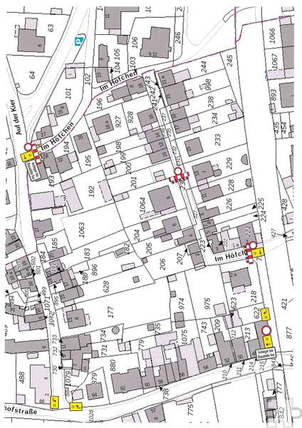 Auf dieser Karte hat die Stadtverwaltung das Teilstück markiert und Umleitungen eingezeichnet. Grafik: Stadt Mechernich/pp/Agentur ProfiPress