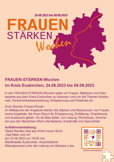 Mit diesem Plakat werben die Veranstalter für die Aktionswochen im Kreis Euskirchen stattfinden. Grafik: Veranstalter/pp/Agentur ProfiPress 