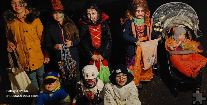 Nicht nur, aber auch in Kallmuth waren am Vorabend von Allerheiligen („Halloween“) wieder die Geister los. Foto: Robert Ohlerth/pp/Agentur ProfiPress