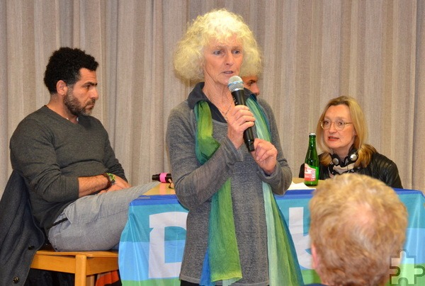 Auch Dr. Edith Lutz vom Freundeskreis „Frieden für Nahost“ hatte den Abend mitveranstaltet. Foto: Henri Grüger/pp/Agentur ProfiPress