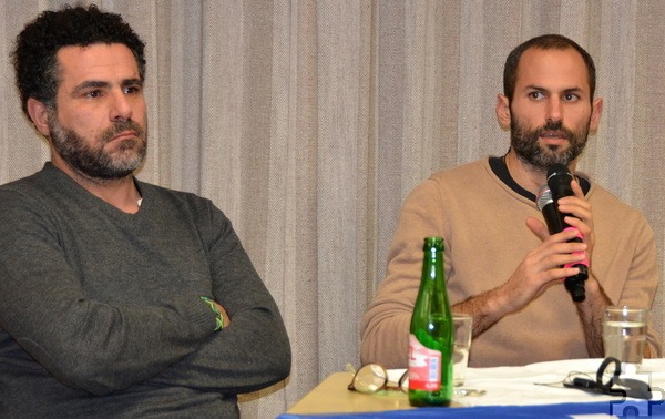 Osama Iliwat aus Palästina (l.) und Rotem Levin aus Israel standen sich früher als Feinde gegenüber. Heute sind sie Freunde. Foto: Henri Grüger/pp/Agentur ProfiPress