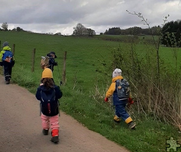Rund drei Stunden waren die Kids unterwegs. Anlass sind „Clean Up“-Aktionen, die seit Anfang April im ganzen Kreis Euskirchen stattfinden. Foto: DRK-Waldkita Blankenheim-Mülheim/pp/Agentur ProfiPress