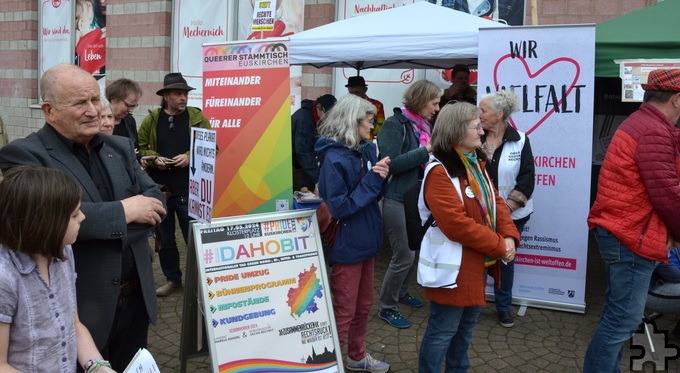 … genauso wie der „Queere Stammtisch Euskirchen“. Foto: Henri Grüger/pp/Agentur ProfiPress