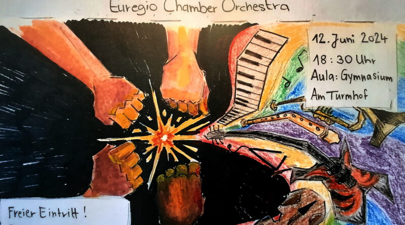 „GATit“, GAT the Voice“ und das professionelle „Euregio Chamber Orchestra“ spielen kostenlos am 12. Juni in der Aula des GAT Mechernich. Grafik: Boushra Sidhoum/GAT/pp/Agentur ProfiPress