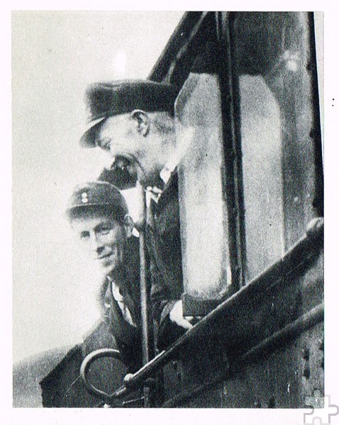 Franz Freischmidt aus Hellenthal fuhr auf der „Flitsch“ genannten Oleftalbahn auf der Strecke Kall-Hellenthal, als der Zug von den französischen Besatzungstruppen angehalten und beschlagnahmt wurde. Repro: Manfred Hilgers/Kreisjahrbuch 1984/pp/Agentur ProfiPress