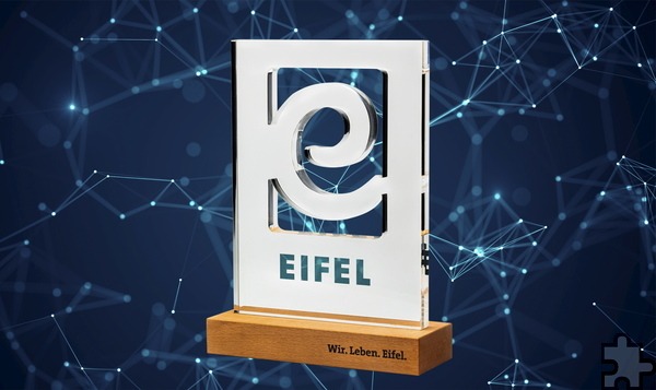 Der „Eifel Award“ wird in diesem Jahr an Eifeler Unternehmen verliehen, die besonders fortschrittlich hinsichtlich der Digitalisierung aufgestellt sind. Grafik: Eifel-Tourismus/pp/Agentur ProfiPress