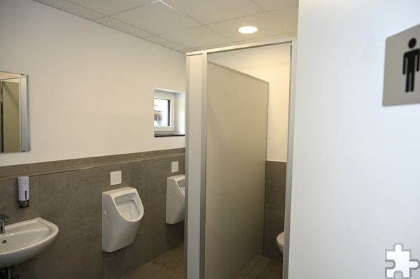 Für die modernen Toiletten baute die Mechernicher Stadtverwaltung einen ganz neuen Gebäudetrakt an. Foto: Henri Grüger/pp/Agentur ProfiPress