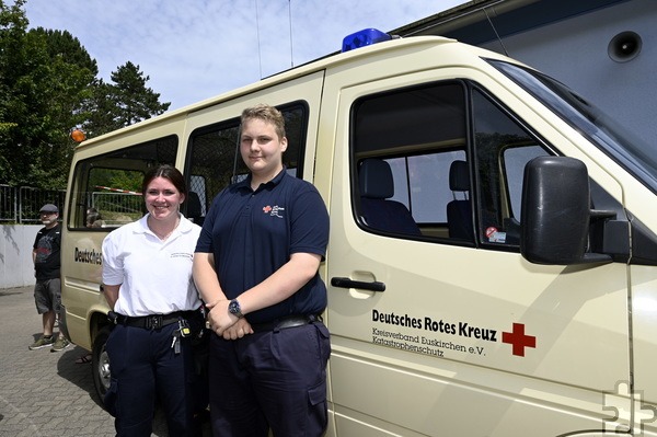 Über die Gesundheit der Besucher wachte ein Team des Roten Kreuzes. Foto: Henri Grüger/pp/Agentur ProfiPress