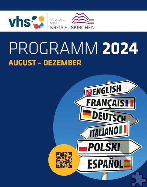 Die Volkshochschule im Kreis Euskirchen startet am 9. September mit neuem Programm ins Herbstsemester. Grafik: vhs Kreis Euskirchen/pp/Agentur ProfiPress