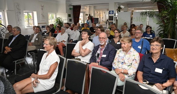 Gut gefüllt war das Burghaus nebst einer Ausstellung über viele Naturschutzprojekte, an denen der Kreisverband beteiligt ist. Foto: Henri Grüger/pp/Agentur ProfiPress