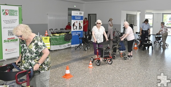 Auch der Slalom war für die Teilnehmerinnen und Teilnehmer kein Problem. Foto: Henri Grüger/pp/Agentur ProfiPress