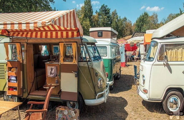 Die „ZeitBlende 1974“ findet am Wochenende des 17. und 18. August im Freilichtmuseum Kommern statt. Hier eine Aufnahme des historischen Campingplatzes. Foto: LVR-Freilichtmuseum Kommern/pp/Agentur ProfiPress