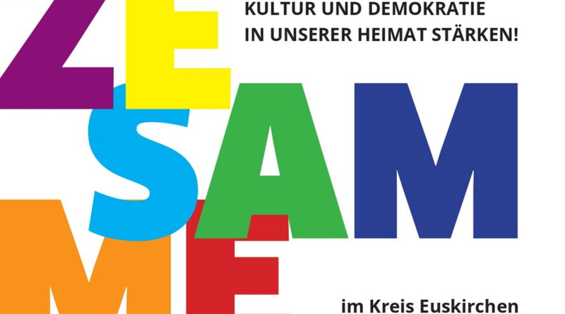 Mit diesem Plakat lädt der Kreis Euskirchen ein, gemeinsam Kultur zu stärken. Grafik: Kreis Euskirchen/pp/Agentur ProfiPress