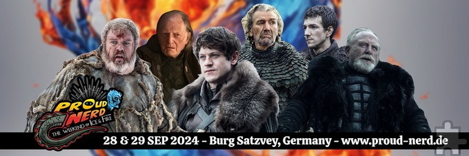 Die Stars von „Game of Thrones“ und „Das Lied von Eis und Feuer“ sind am Wochenende 28./29. September auf Burg Satzvey zu Gast. Repro: Melanie Wery-Sims/pp/Agentur ProfiPress