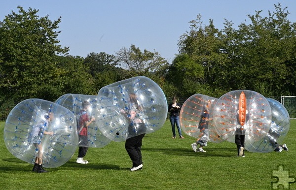 „Bubblesocccer“ war eines der ungewöhnlicheren Angebote. Foto: Henri Grüger/pp/Agentur ProfiPress