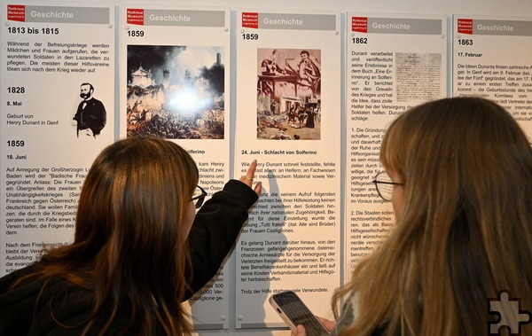 Auch im Rotkreuz-Museum gab es Antworten auf Quizfragen. Foto: Henri Grüger/pp/Agentur ProfiPress