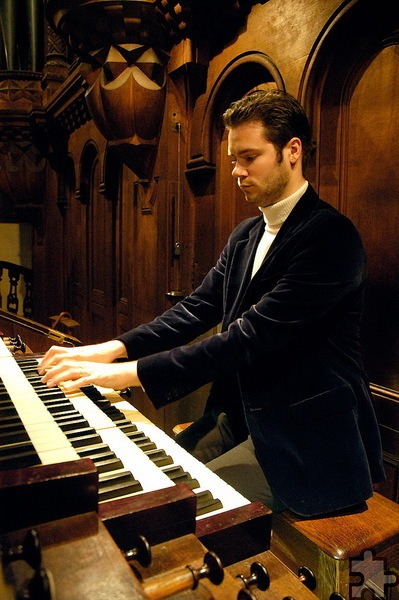 Étienne Walhain, Organist an der Kathedrale Notre-Dame in Tournai, gastiert am 8. November in Großbüllesheim. Foto: Privat/pp/Agentur ProfiPress