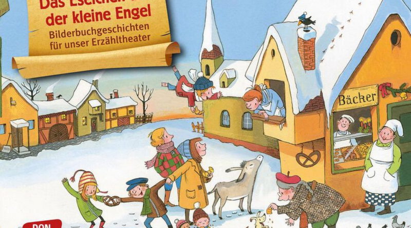 Die Stadtbücherei Mechernich lädt zu ihrem nächsten Vorlesenachmittag für Kids am 10. Dezember mit der Weihnachtsgeschichte „Das Eselchen und der kleine Engel“ von Otfried Preußler ein. Grafik: Stadtbücherei Mechernich/pp/Agentur ProfiPress