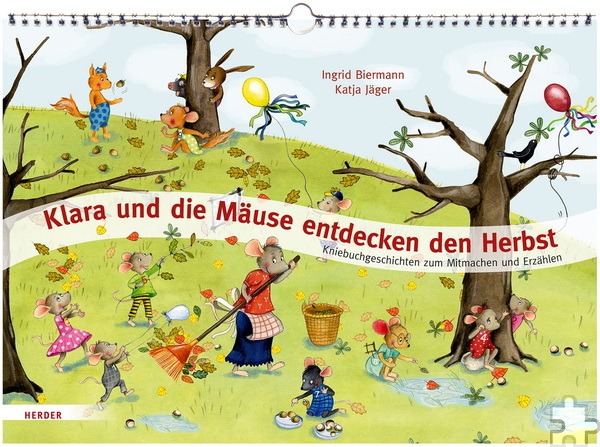 Bei einem Vorlesenachmittag der Stadtbücherei Mechernich am 12. November können sich Kinder ab vier Jahren aus der Kniebuchgeschichte „Klara und die Mäuse entdecken den Herbst“ vorlesen lassen. Cover: Stadtbücherei Mechernich/pp/Agentur ProfiPress