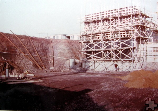 Der unteririsch zweistöckig angelegte Satzveyer Atomschutzbunker während der Bauphase. Archivfoto: pp/Agentur ProfiPress