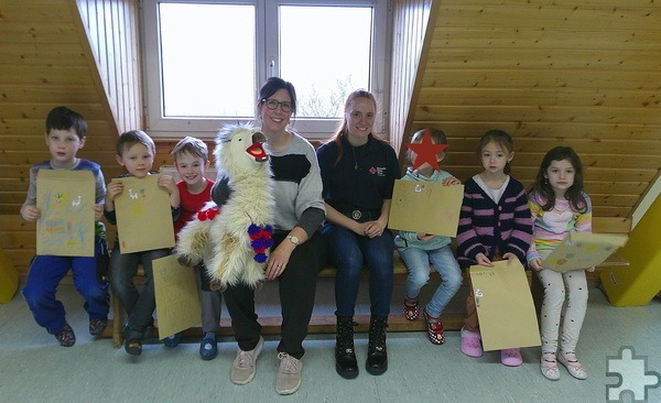 Mit der Geschichte des Alpakas Indigo lernten Vorschulkinder in der DRK-Kita Kastanienlabe Ripsdorf wie sie „ihre innere Stärke fördern und mit Herausforderungen besser umgehen können“. Fotos: DRK-Kita Ripsdorf/pp/Agentur ProfiPress