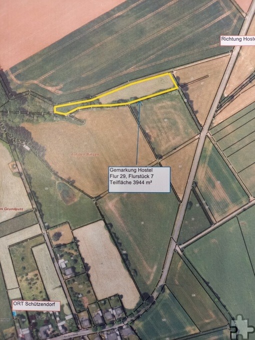 An der Verbindungsstraße zwischen Schützendorf und Hostel liegt das rund 3.944 Quadratmeter große Grundstück (Teilfläche), das die Stadt Mechernich zur Verpachtung anbietet. Gebote werden bis 20. März angenommen. Foto: Stadt Mechernich/pp/Agentur ProfiPress