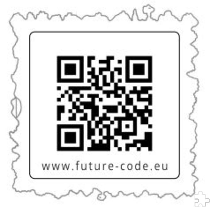 Mit diesem QR-Code können die gesammelten Orte und Tonspuren der Kinder aufgerufen werden Grafik: Alex Rix/pp/ProfiPress