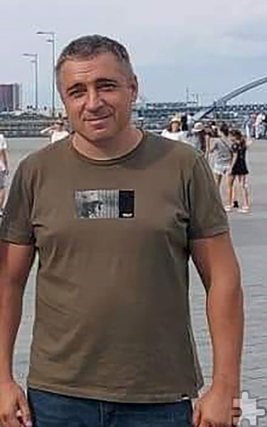 Yevhen Humeniuk stammt aus der Ukraine und wurde 2022 von russischen Soldaten verschleppt. Nach letzten Informationen befinde er sich in einer Strafkolonie, seine Gesundheit verschlechtere sich stetig. Foto: Büro IGFM/pp/Agentur ProfiPress
