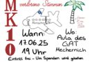 Eine Talkshow, die unverhofft auf eine einsame Insel führt, ist Thema des selbstgeschriebenen Theaterstücks „MK10: Verlorene Stimmen“ am 17. Juni am GAT Mechernich. Grafik: Estelle D./GAT/pp/Agentur ProfiPress