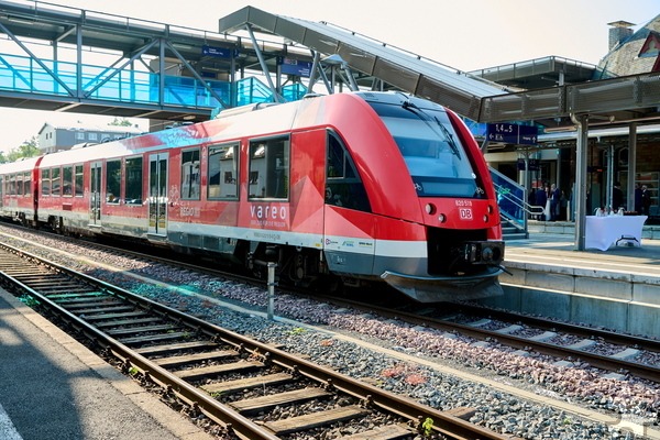 In Gerolstein ist erst einmal Schluss. 2028 sollen dann von hier aus auch wieder Züge bis nach Trier weiterfahren. Foto: Deutsche Bahn AG/Stefan Wildhirt/pp/ProfiPress