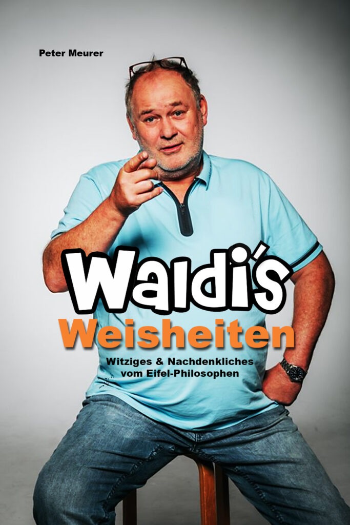 Der Buchtitel zeigt Waldi wie man ihn kennt. Auf 144 Seiten erzählt der 80-Euro-Händler skurrile Dinge aus seinem bewegten Leben. Repro: Reiner Züll/pp/Agentur ProfiPress