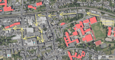 Vom Schulparkplatz bis zur Bühne vorm Rathaus: Beim Festumzug anlässlich des Stadt- und Brunnenfestes gehen laut Veranstalter rund 650 Personen aus ungefähr 40 Vereinen durch ihre Stadt Mechernich und repräsentieren so ihre verschiedenen Facetten. Grafik: Stadt Mechernich/pp/Agentur ProfiPress