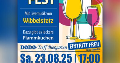 In den Do-Do-Treff Biergarten lädt dieses bunte Plakat der Veranstalter. Grafik: Veranstalter/pp/Agentur ProfiPress