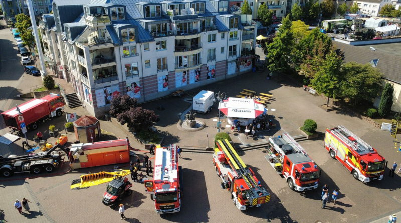 Aktionsfläche der Freiwilligen Feuerwehr der Stadt Mechernich mit einer Drohne aufgenommen. Foto: FF/pp/Agentur ProfiPress