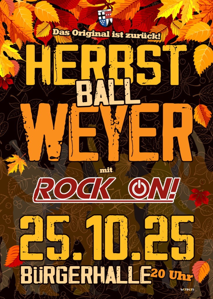 Das Vereinskartell Weyer bringt das Original zurück: Am Samstag, 25. Oktober, findet ab 20 Uhr der Herbstball in der Bürgerhalle statt. Foto: Vereinskartell Weyer/pp/Agentur ProfiPress
