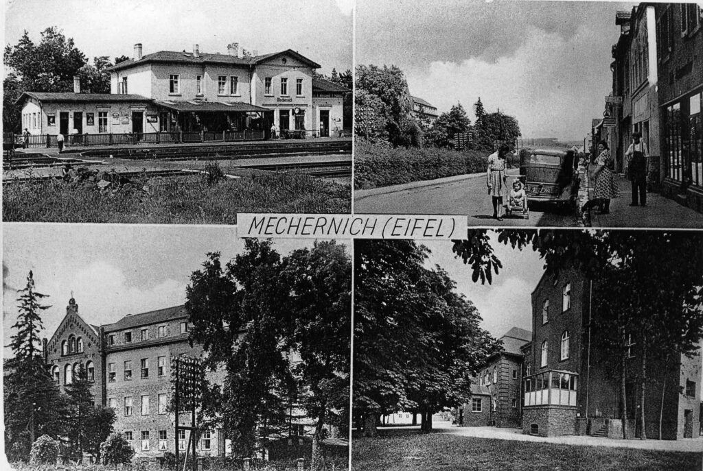 Diese Ansichtskarte um 1930 zeigt Bahnhof, Bahnstraße, Krankenhaus und Pastorat. Repro: Archiv Karl Abel/pp/Agentur ProfiPress
