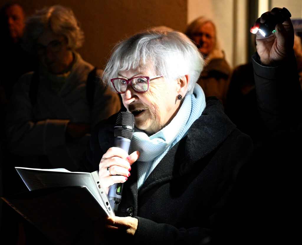 Gisela Freier: „Wir sind die Nachfahren – wir müssen verhindern, dass so etwas wieder möglich wird.“ Foto: Henri Grüger/pp/Agentur ProfiPress