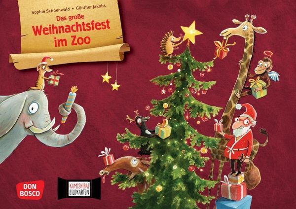Zootiere feiern Weinachten