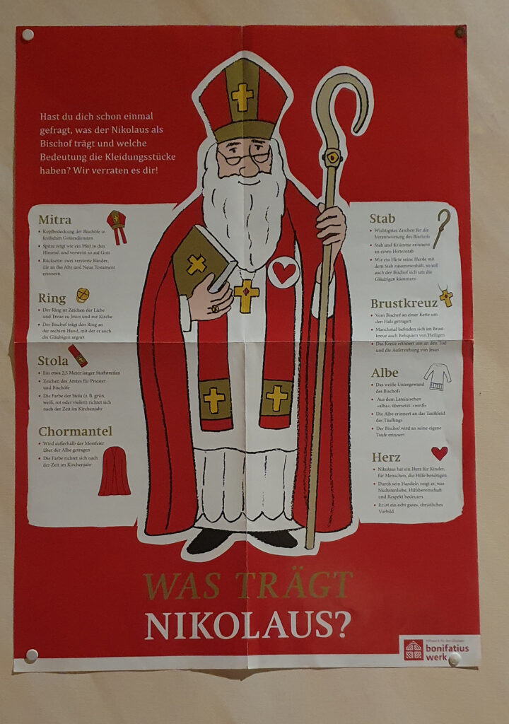 Warum trägt der Nikolaus so einen besonderen Hut? Und weshalb der Hirtenstab? Foto: Claudia Simon/pp/Agentur ProfiPress