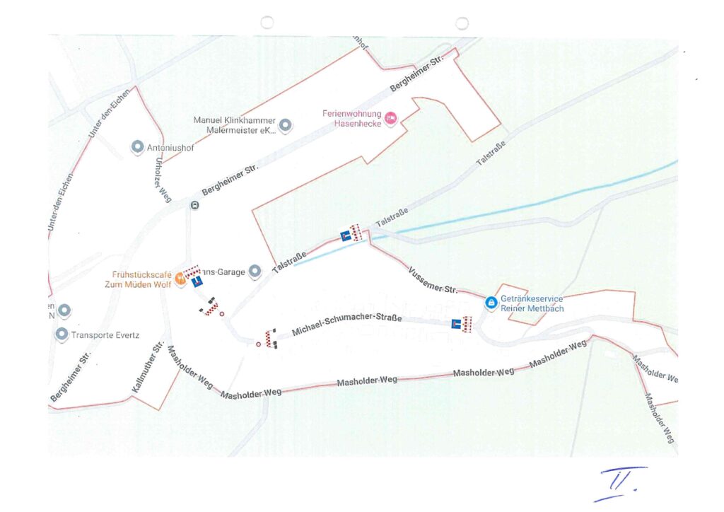…die Michael-Schumacher-Straße … Grafik: Jürgen Winand/pp/Agentur ProfiPress