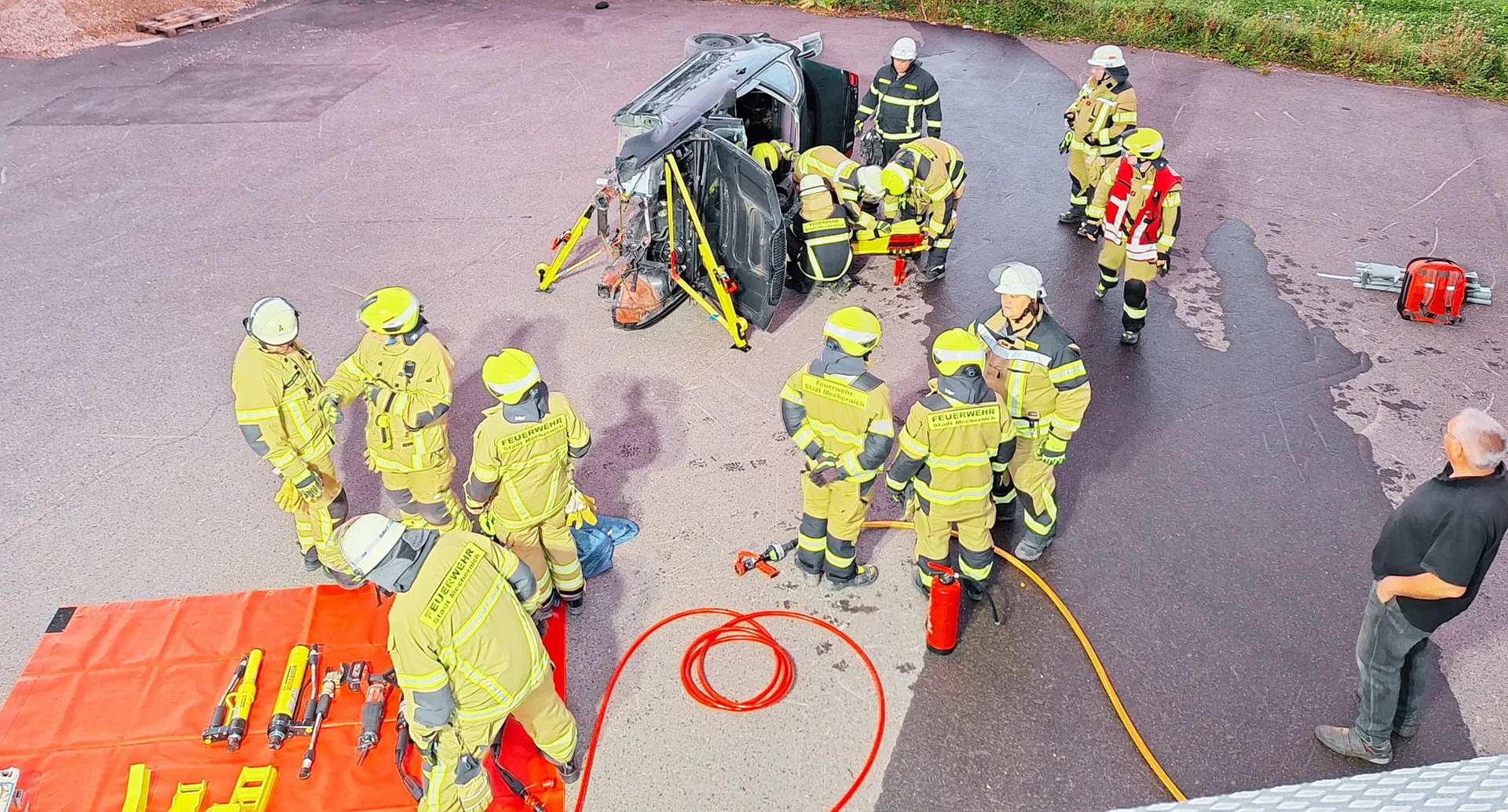 Eingeklemmt, aber ansprechbar