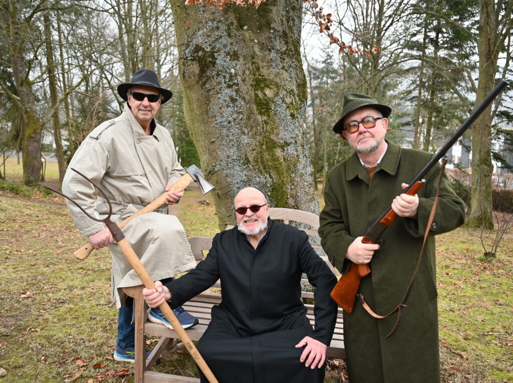 Eisbrecher in der Kulturkapelle sind im Kleinkunstjahr 2026 am 4. März die drei „Eifel-Gängster“ Günter Hochgürtel, Manni Lang und Ralf Kramp (v.l.). Foto: Sabine Roggendorf/pp/Agentur ProfiPress