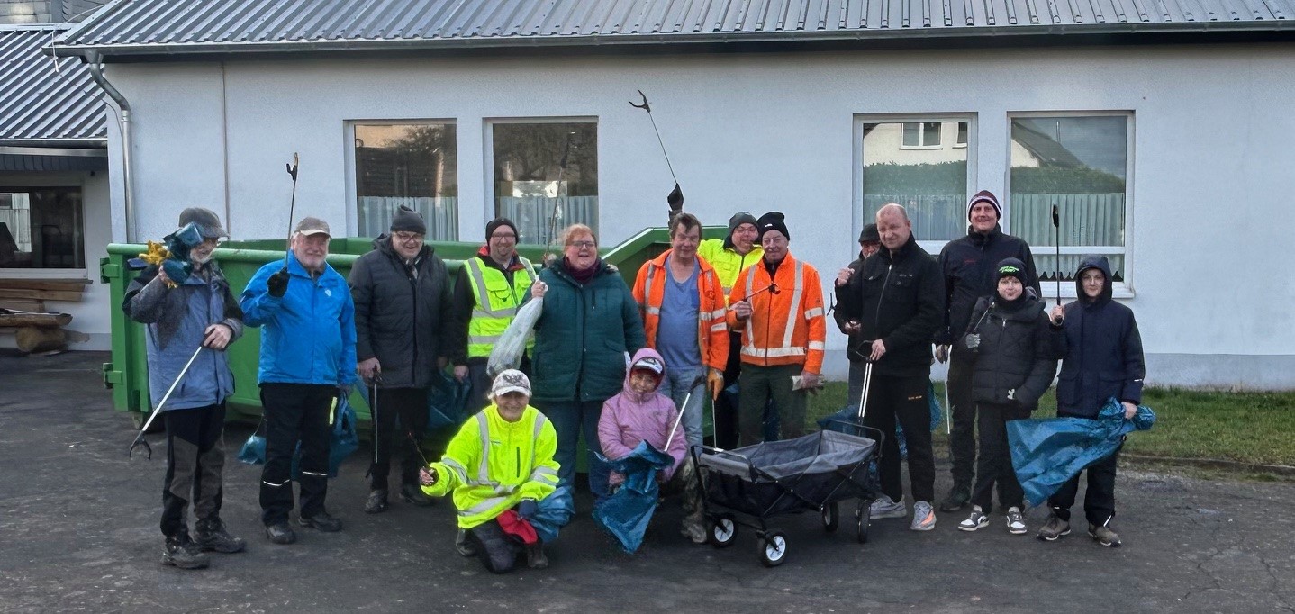 Kalenberger sammelten fleißig Müll