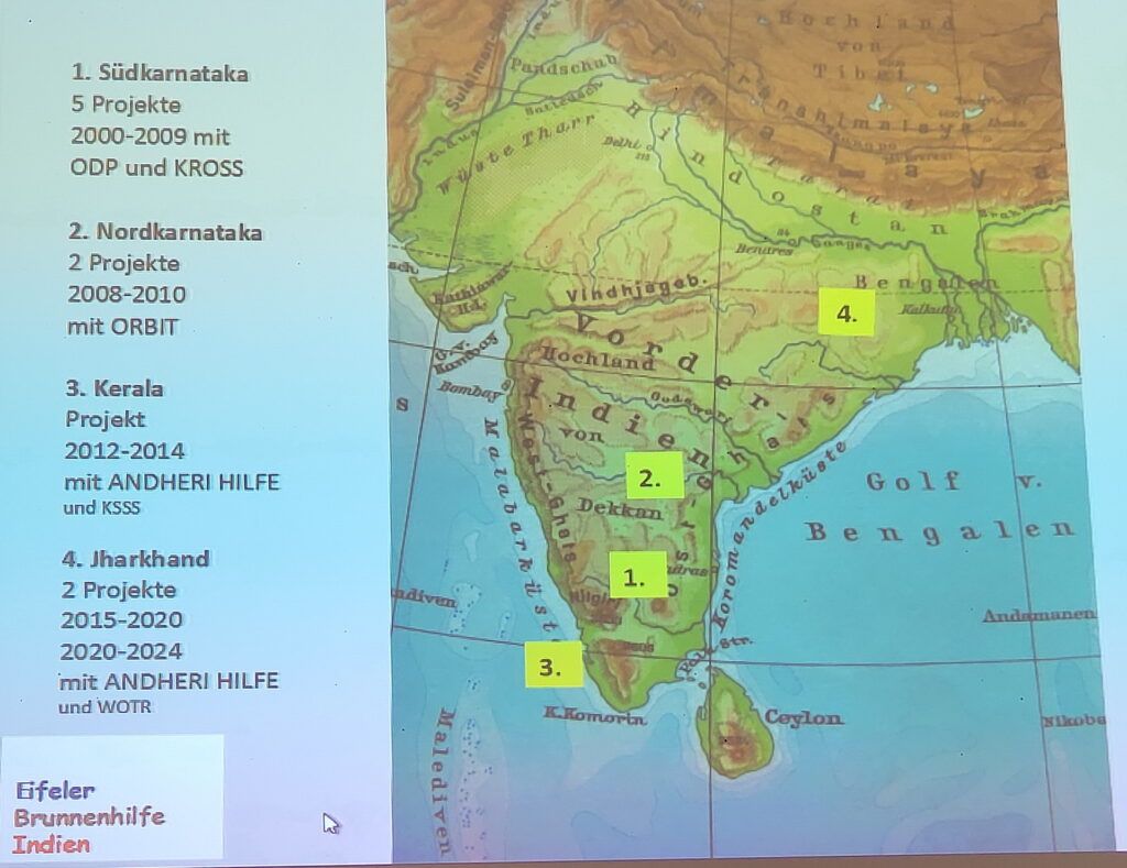 Mit 250.000 Euro Mechernicher Spenden konnten mehrere Wasser- und Landwirtschaftsprojekte an mehreren Schauplätzen in Indien umgesetzt werden. Die Eifeler Brunnenhilfe (EBI) geht auf eine Initiative des örtlichen Pfarrgemeinderates zurück. Repro: Sabine Roggendorf /pp/Agentur ProfiPress