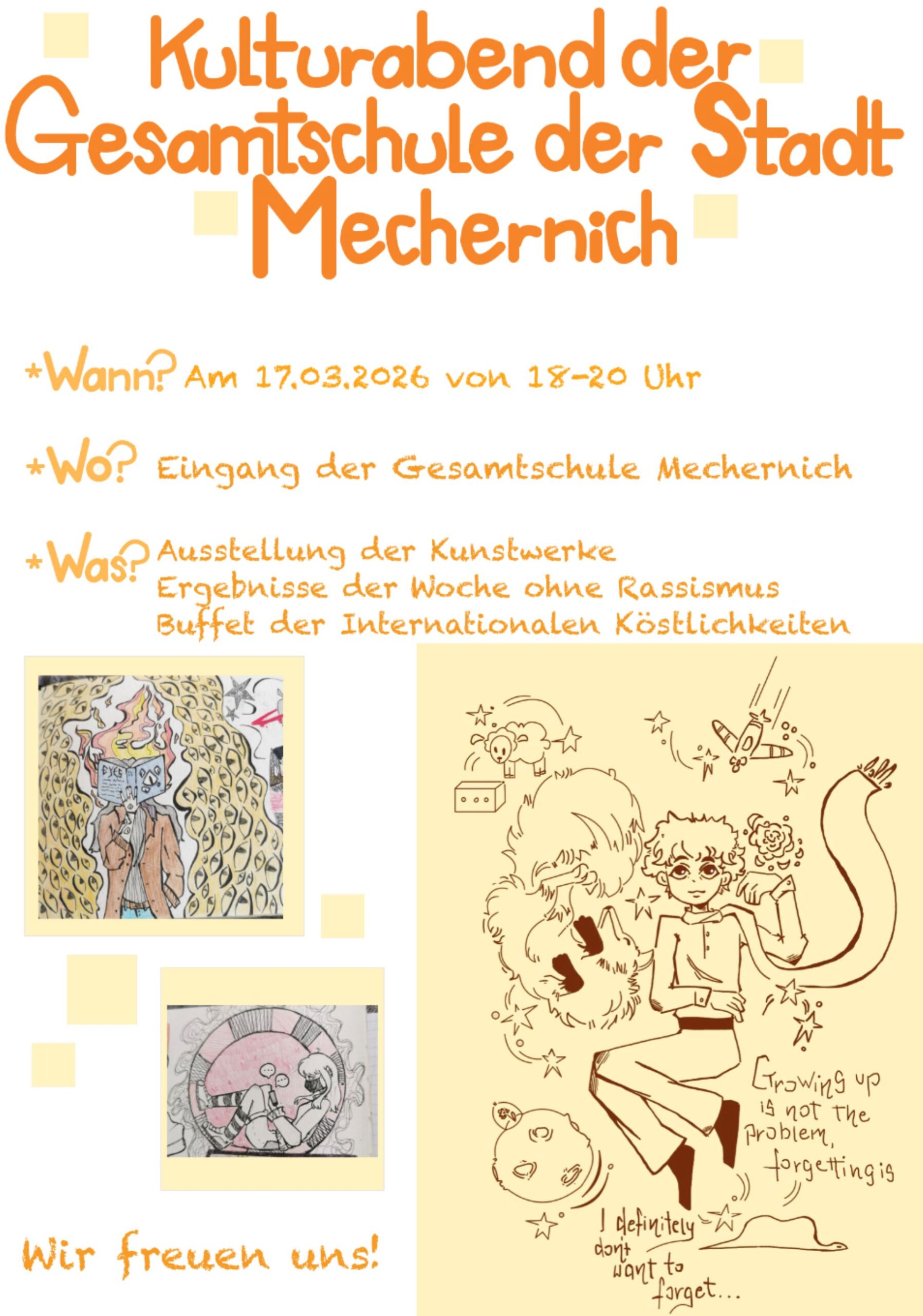 Schüler zeigen ihre Kunstwerke