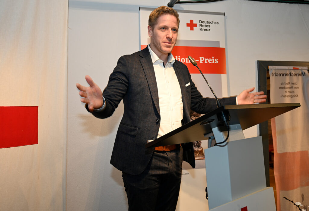 Landrat Markus Ramers betonte: „Humanität ist die einzige wirkliche Nationalität.“ Foto: Henri Grüger/pp/Agentur ProfiPress