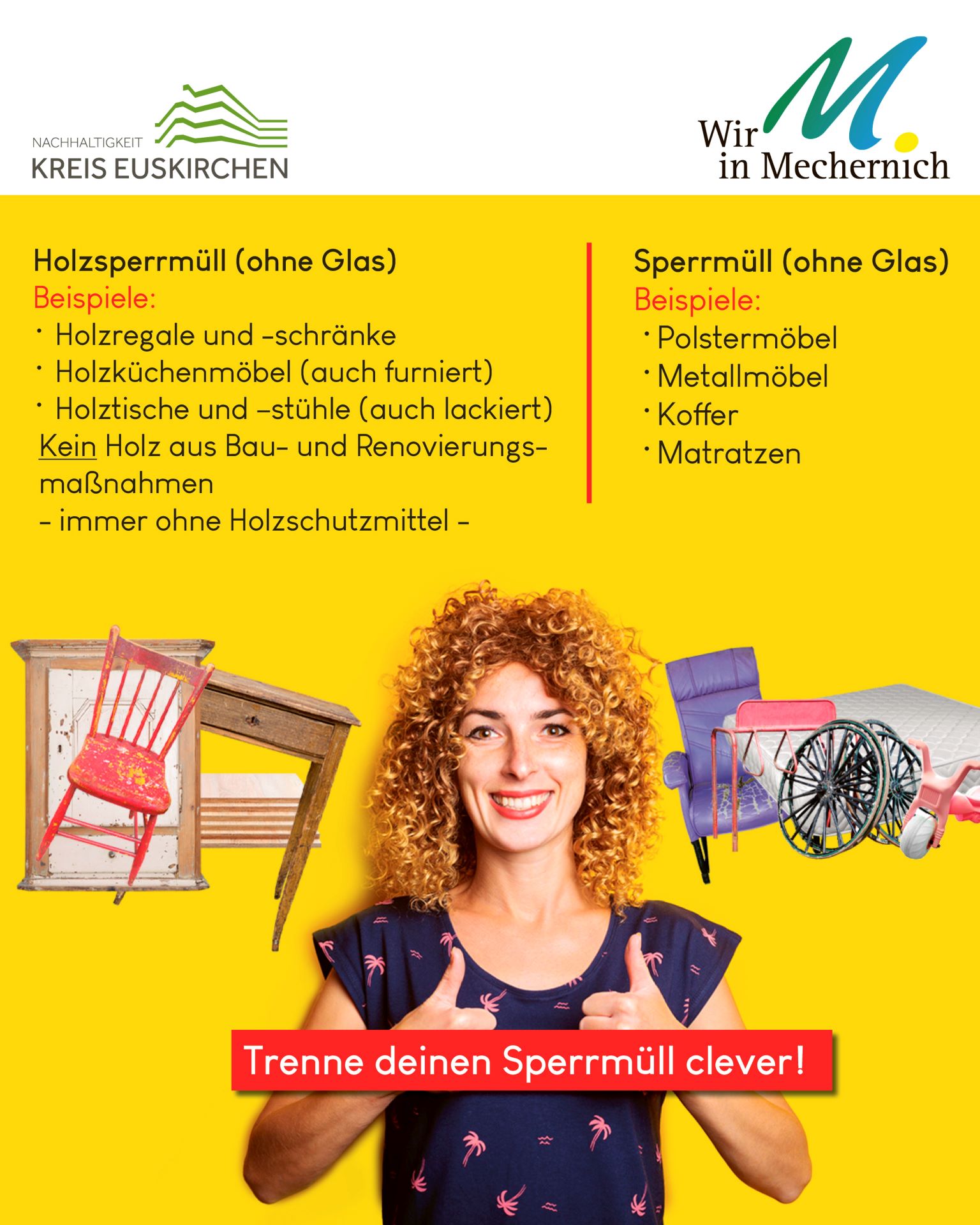 Zwei Wagen für den Sperrmüll